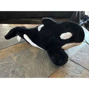Sea World Shamu Orca 16" Killer Whale Mammal Stuffed Animal‎ Plush